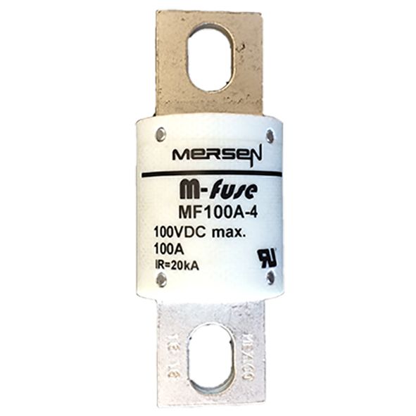 MF100A-4 - M-fuse MF 100VDC Max., L/R ≤1.5ms,  100 A, Round Body Fuse